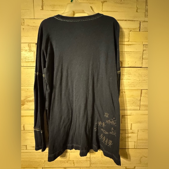 Double D Ranch Indian Long Sleeve Blue - Picture 3 of 3